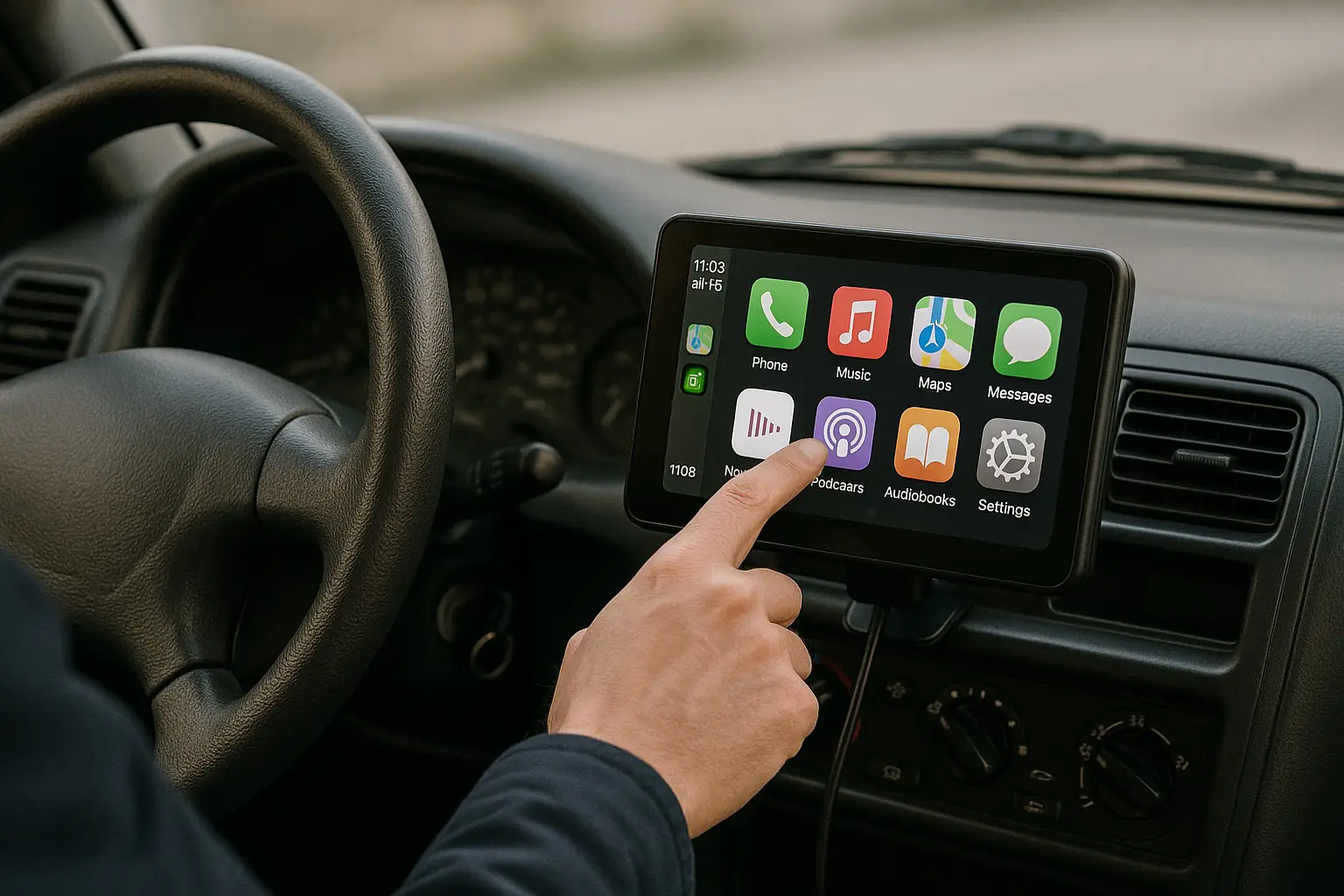 Carplay Display Sichere Bedienung